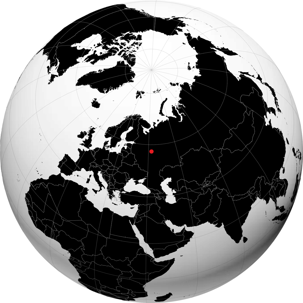 Kineshma sul globo