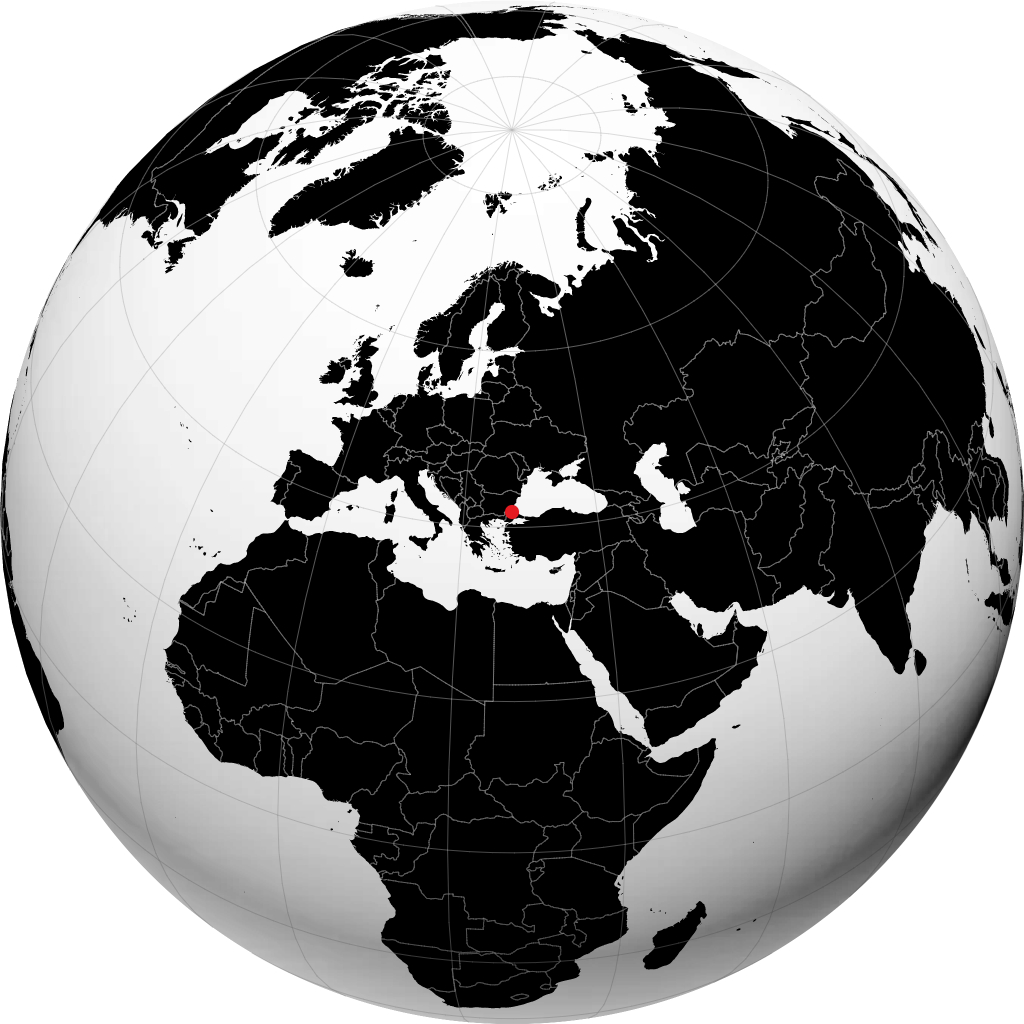 Kırklareli sul globo