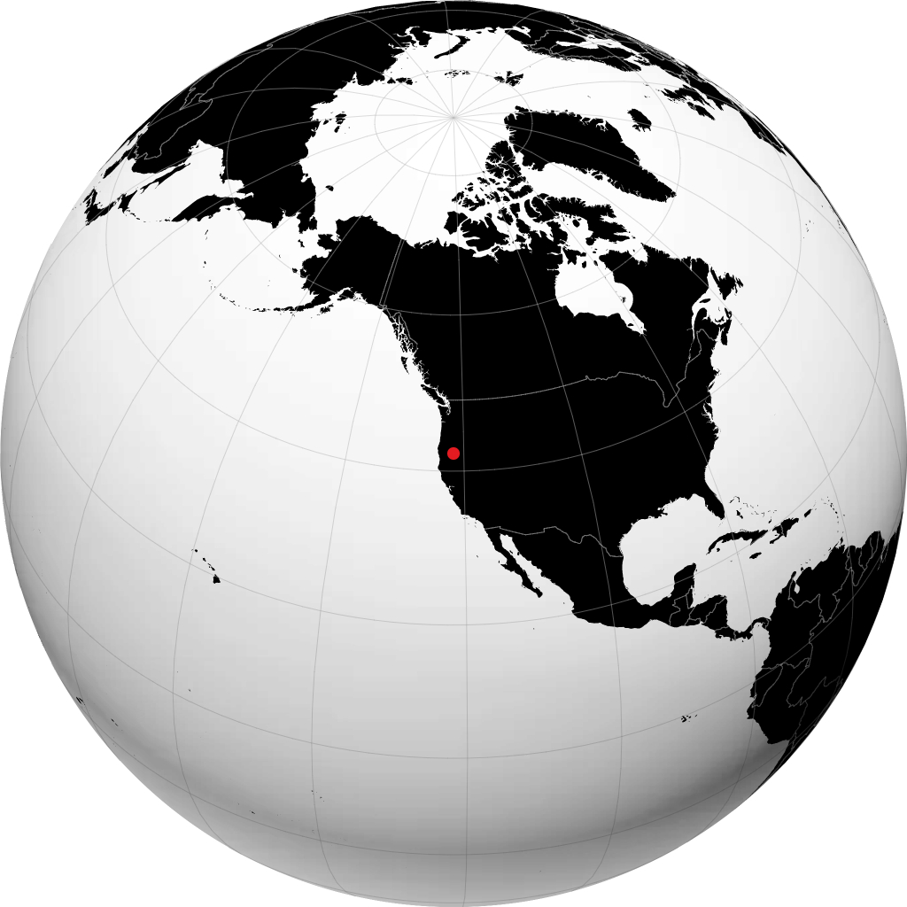 Klamath Falls sul globo