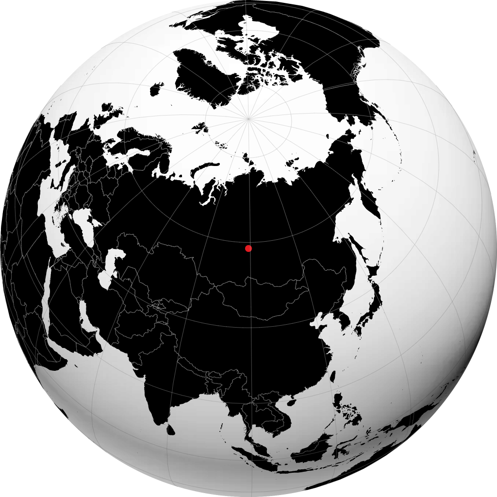 Kodinsk sul globo