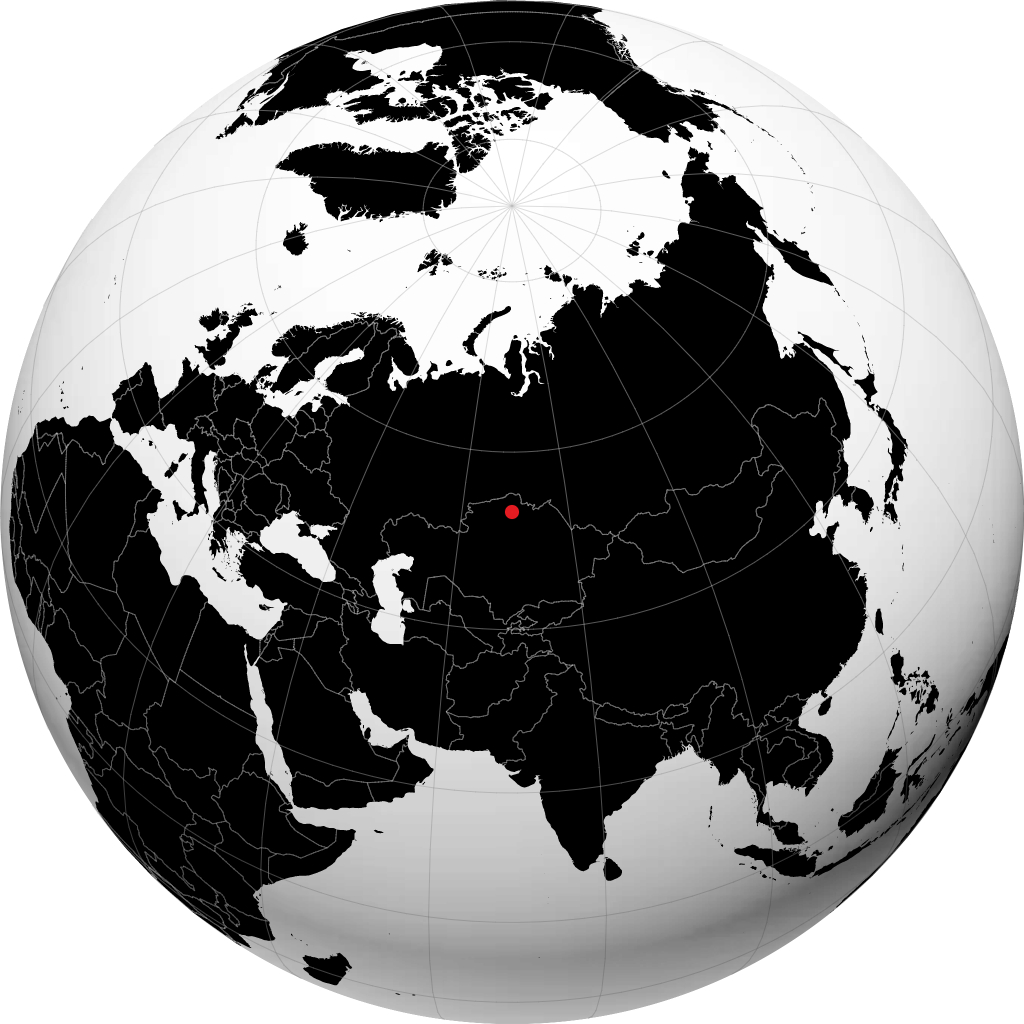 Kokchetau sul globo