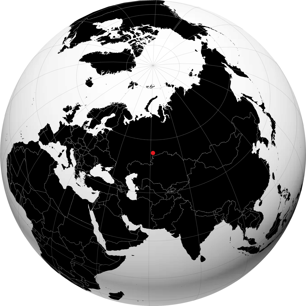 Kopeysk sul globo