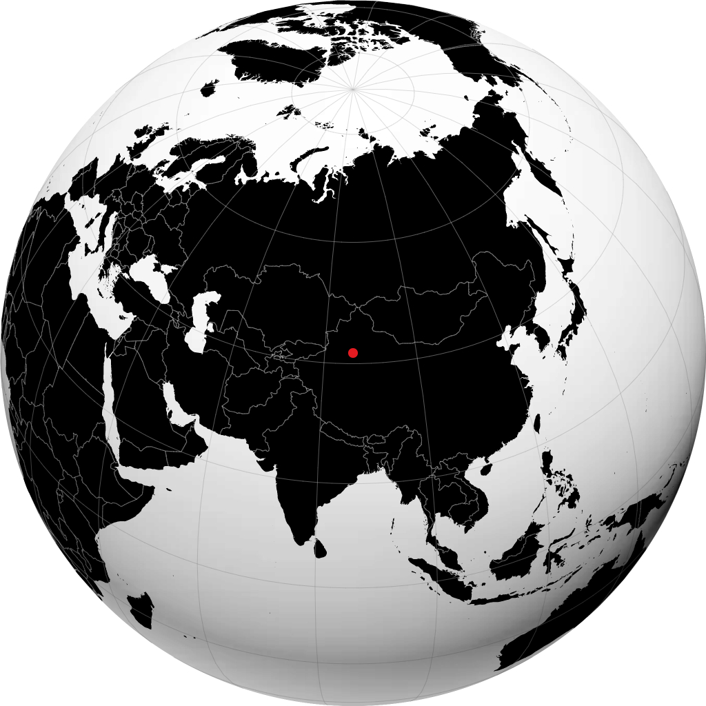Korla sul globo