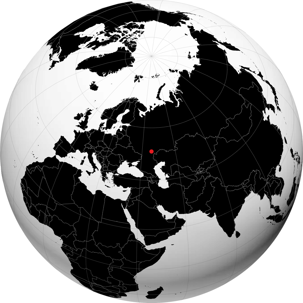 Krasnoarmeysk sul globo