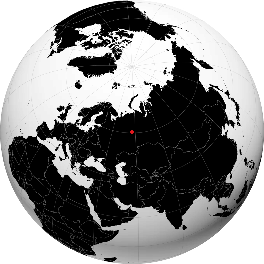 Krasnovishersk sul globo