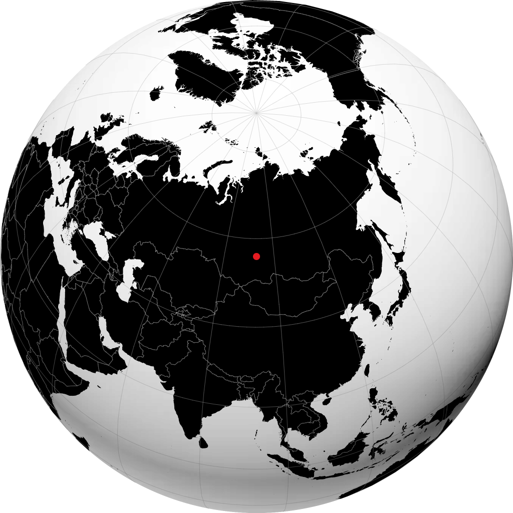 Krasnoyarsk sul globo
