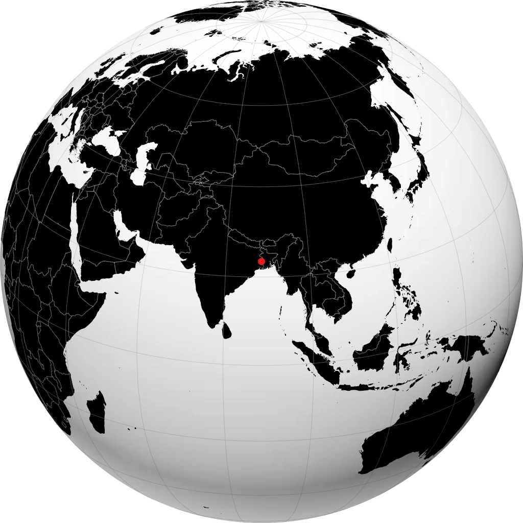 Krishnanagar sul globo