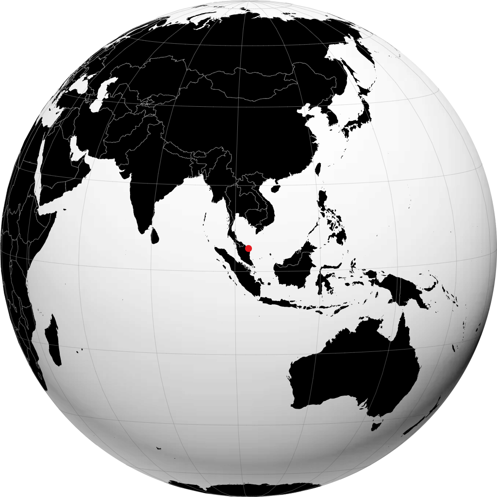Kuala Terengganu sul globo