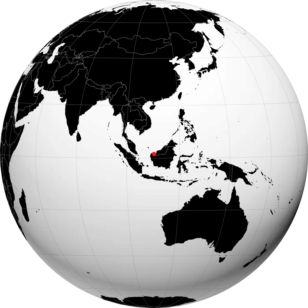 Kuching sul globo