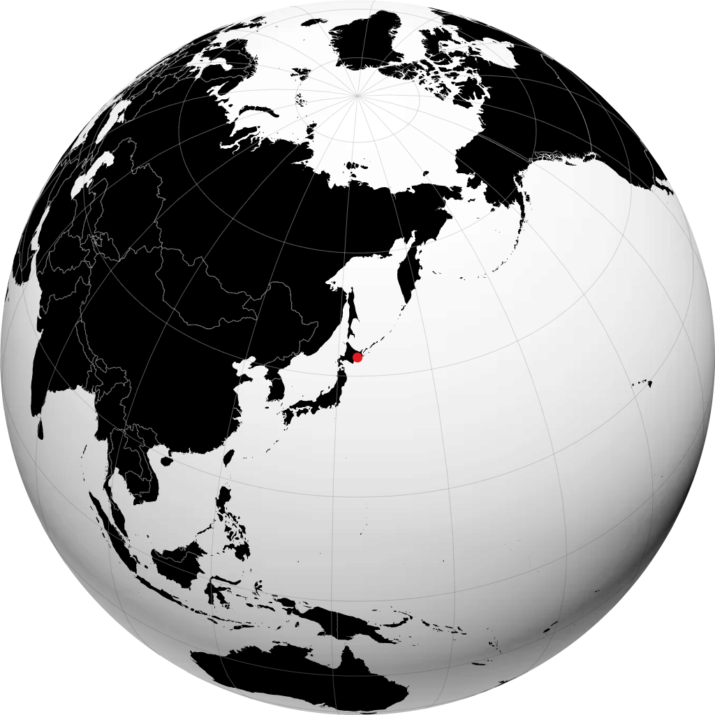 Kushiro sul globo