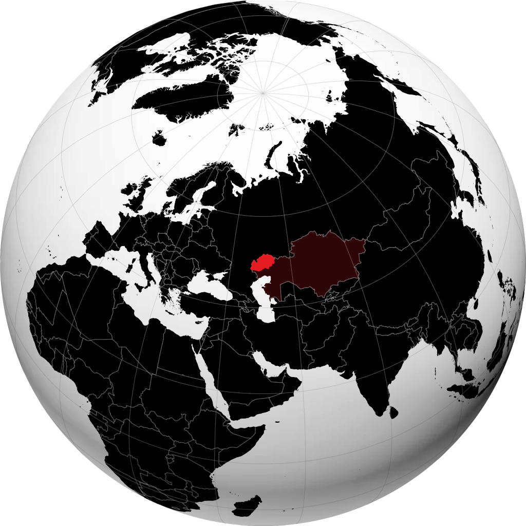 Provincia del Kazakistan Occidentale sul globo