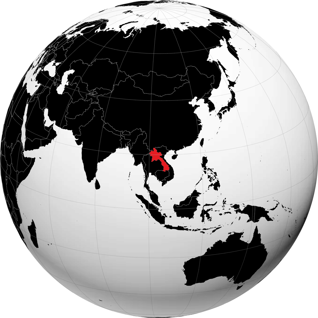 Laos sul globo
