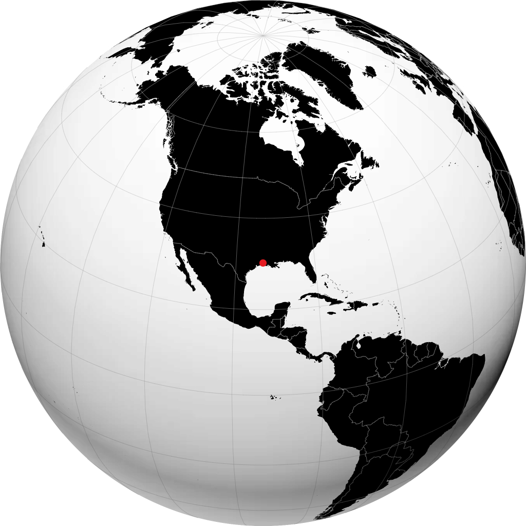 Lake Charles sul globo