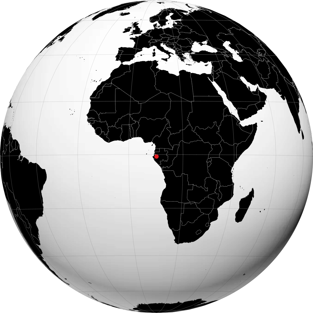 Lambaréné sul globo