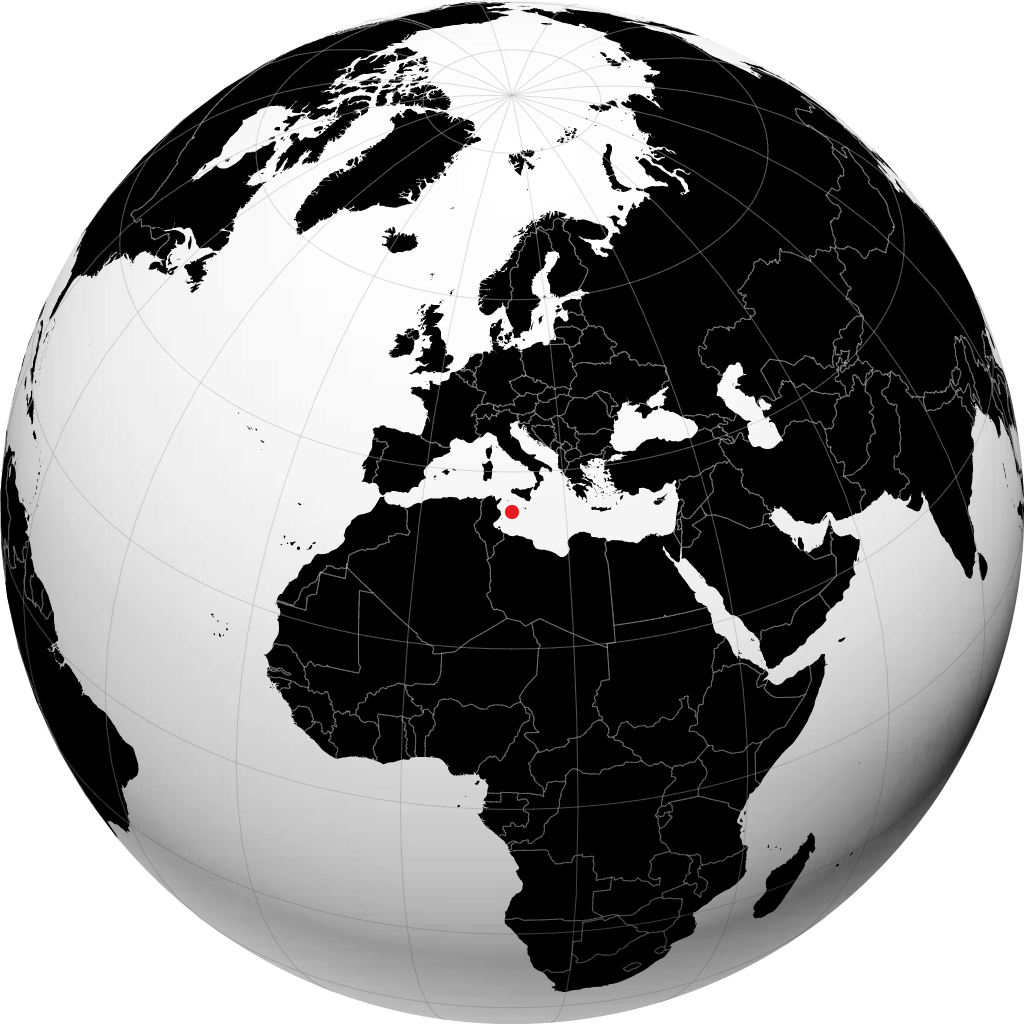 Lampedusa sul globo