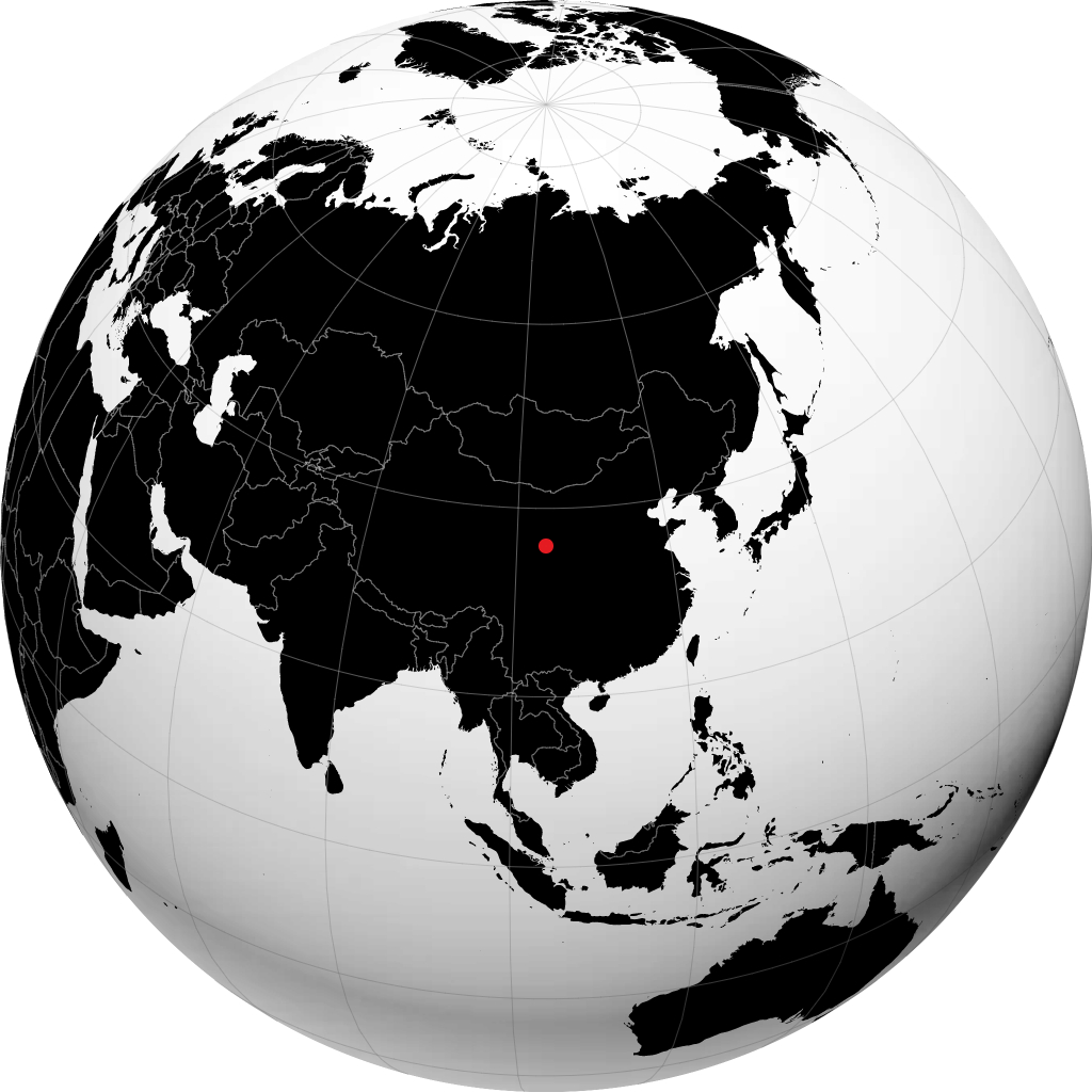Lanzhou sul globo