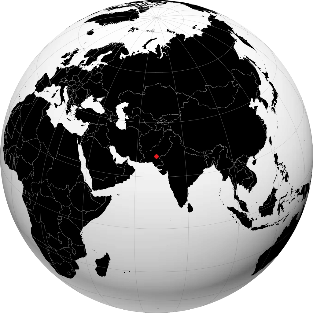 Larkana sul globo