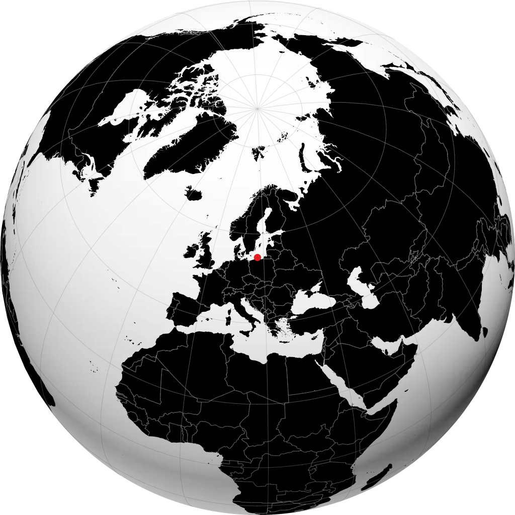 Łeba sul globo