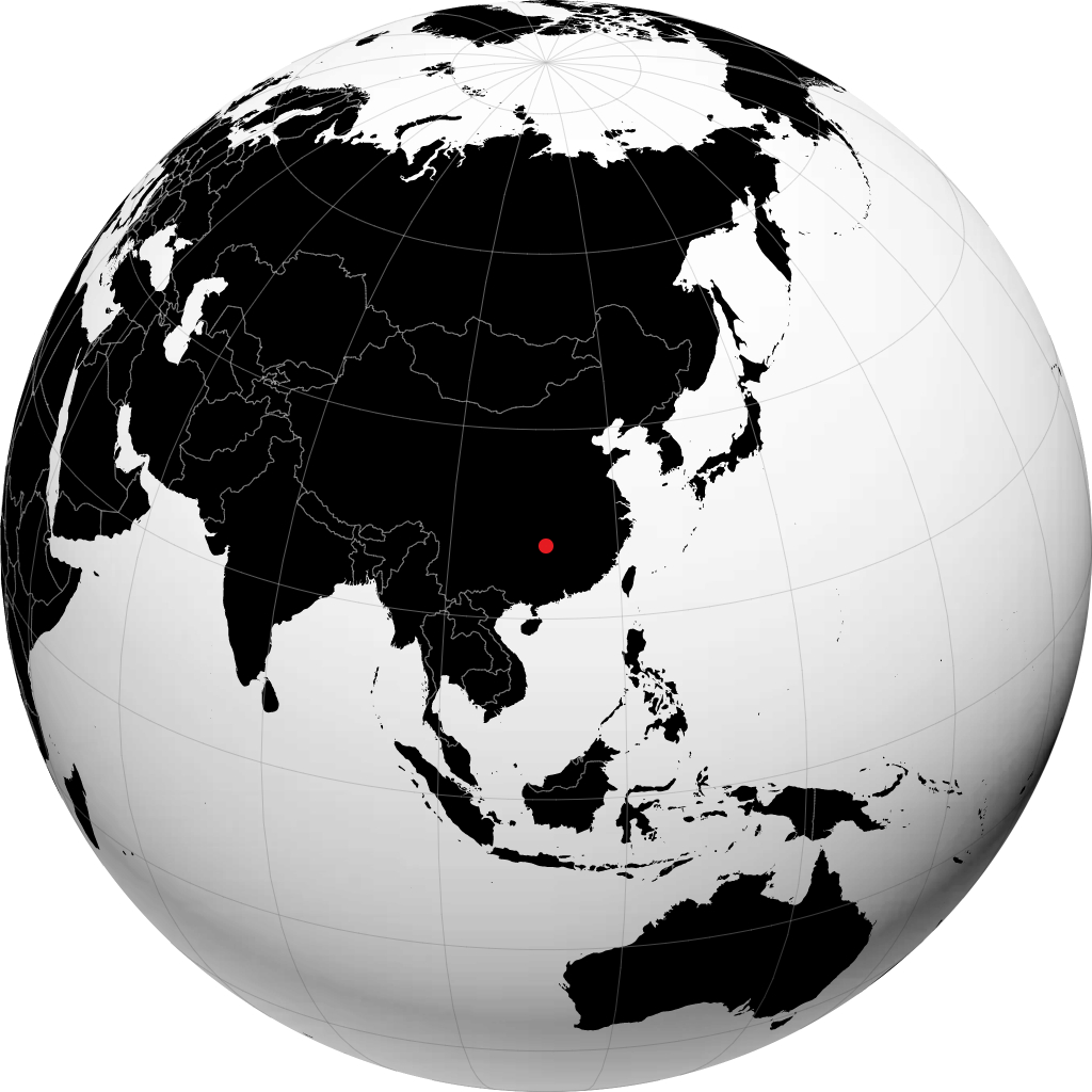 Lengshuijiang sul globo
