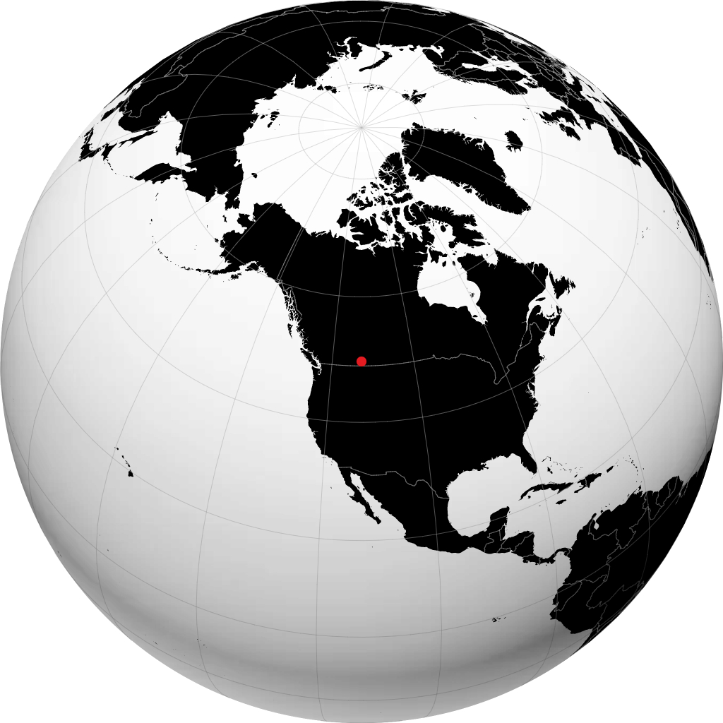 Lethbridge sul globo