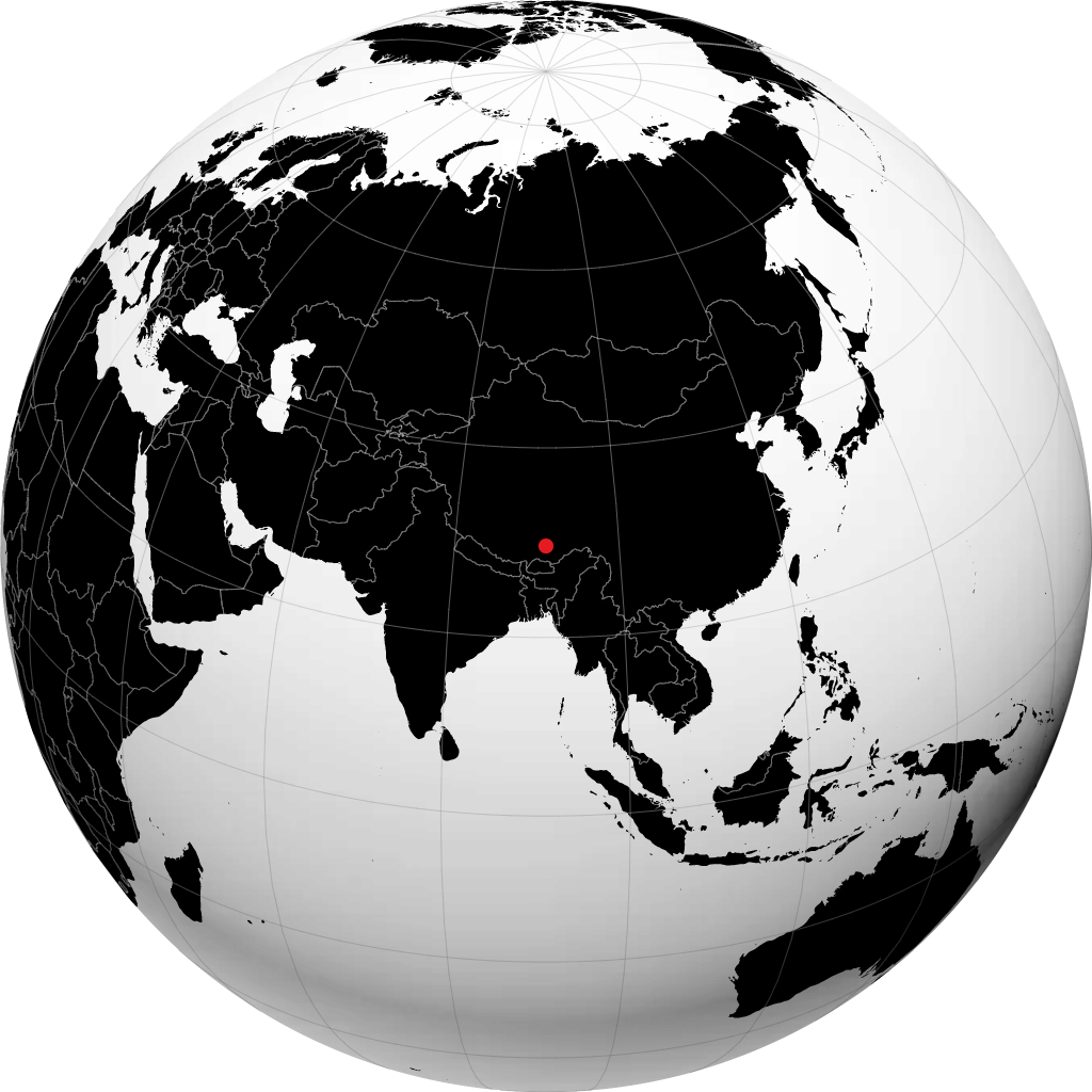 Lhasa sul globo