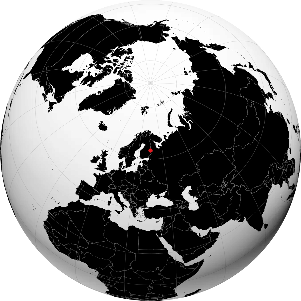 Lieksa sul globo
