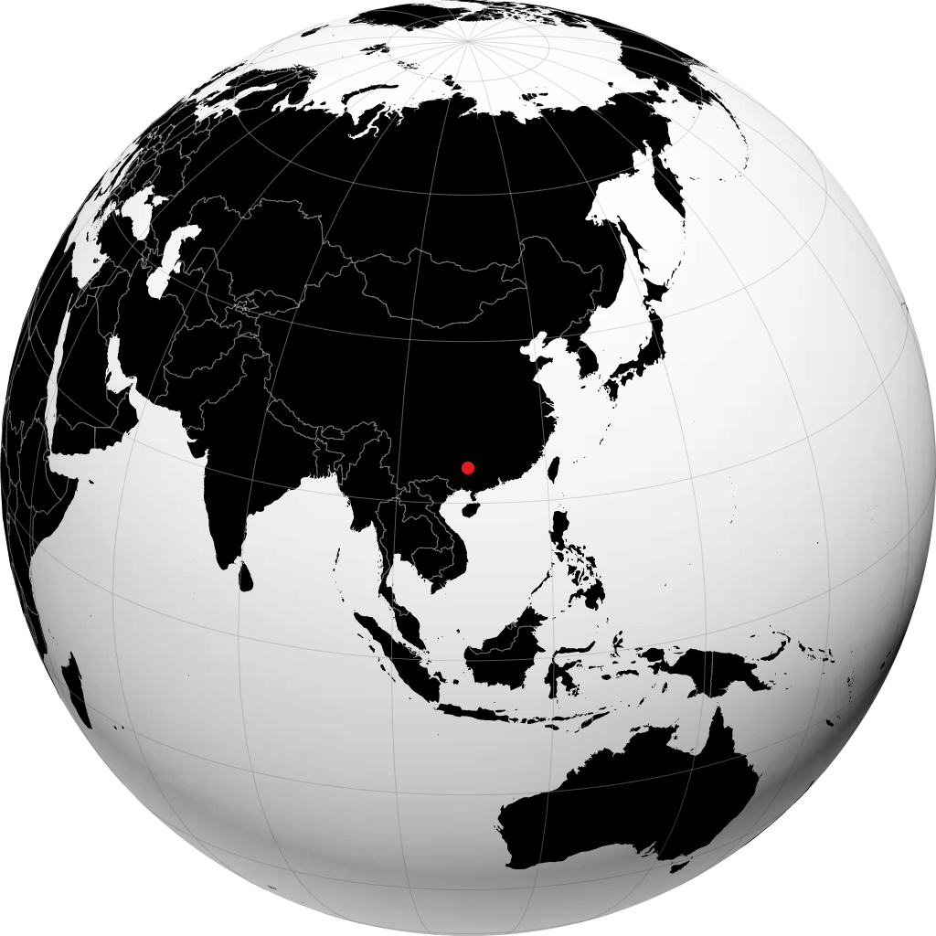 Liuzhou sul globo