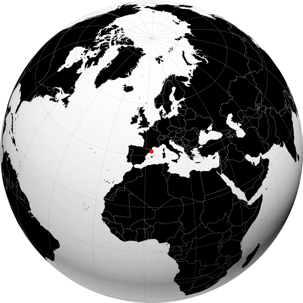 Lloret de Mar sul globo