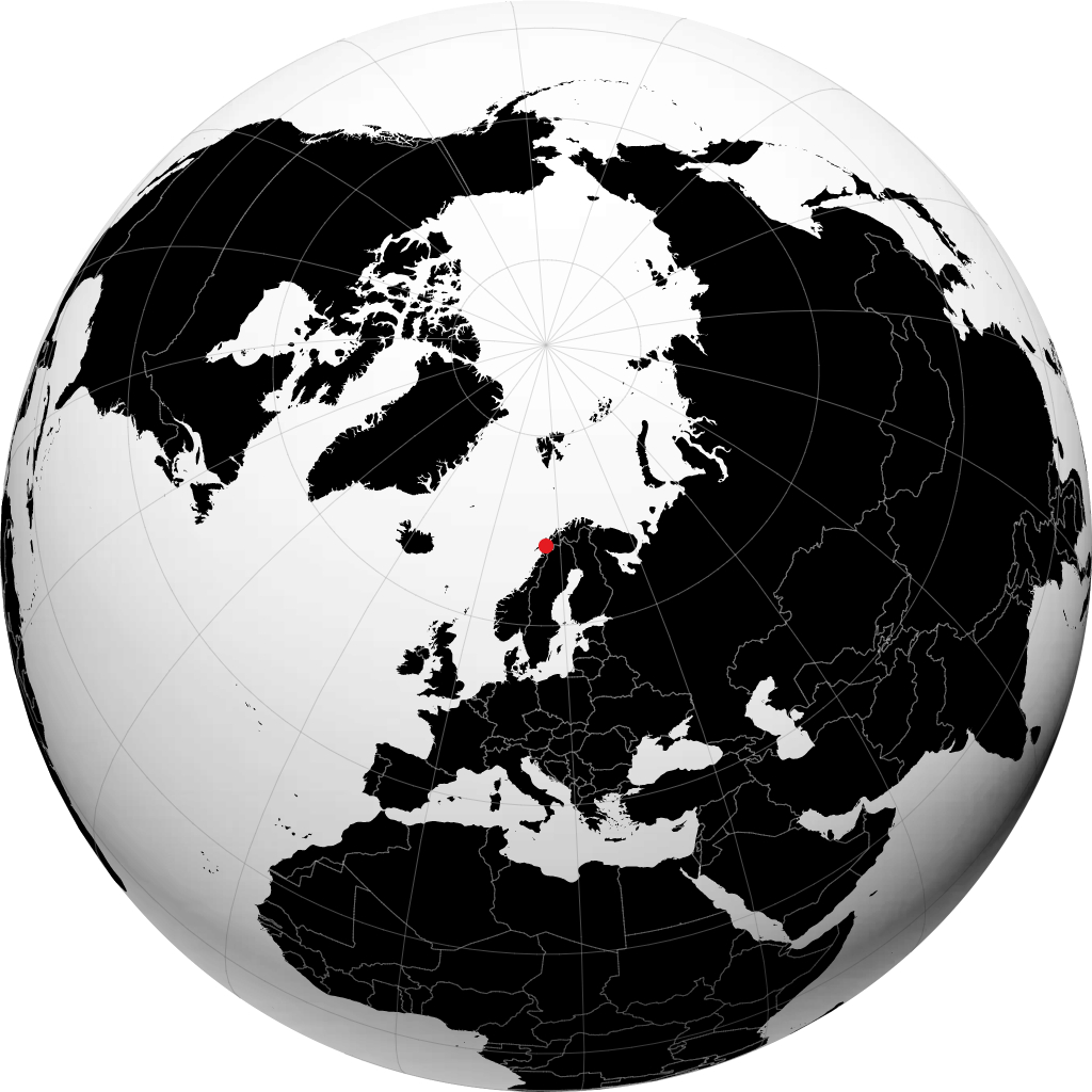 Lødingen sul globo