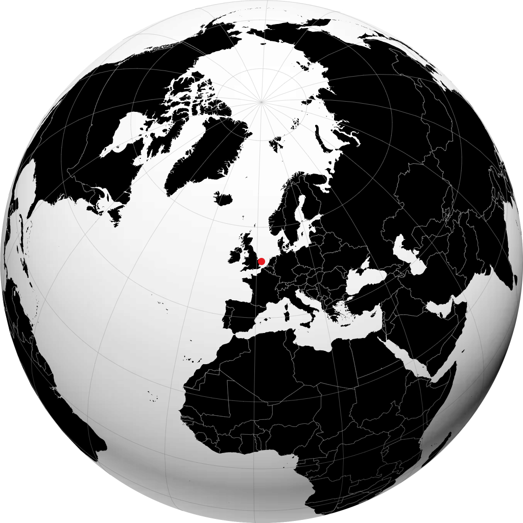 Lowestoft sul globo