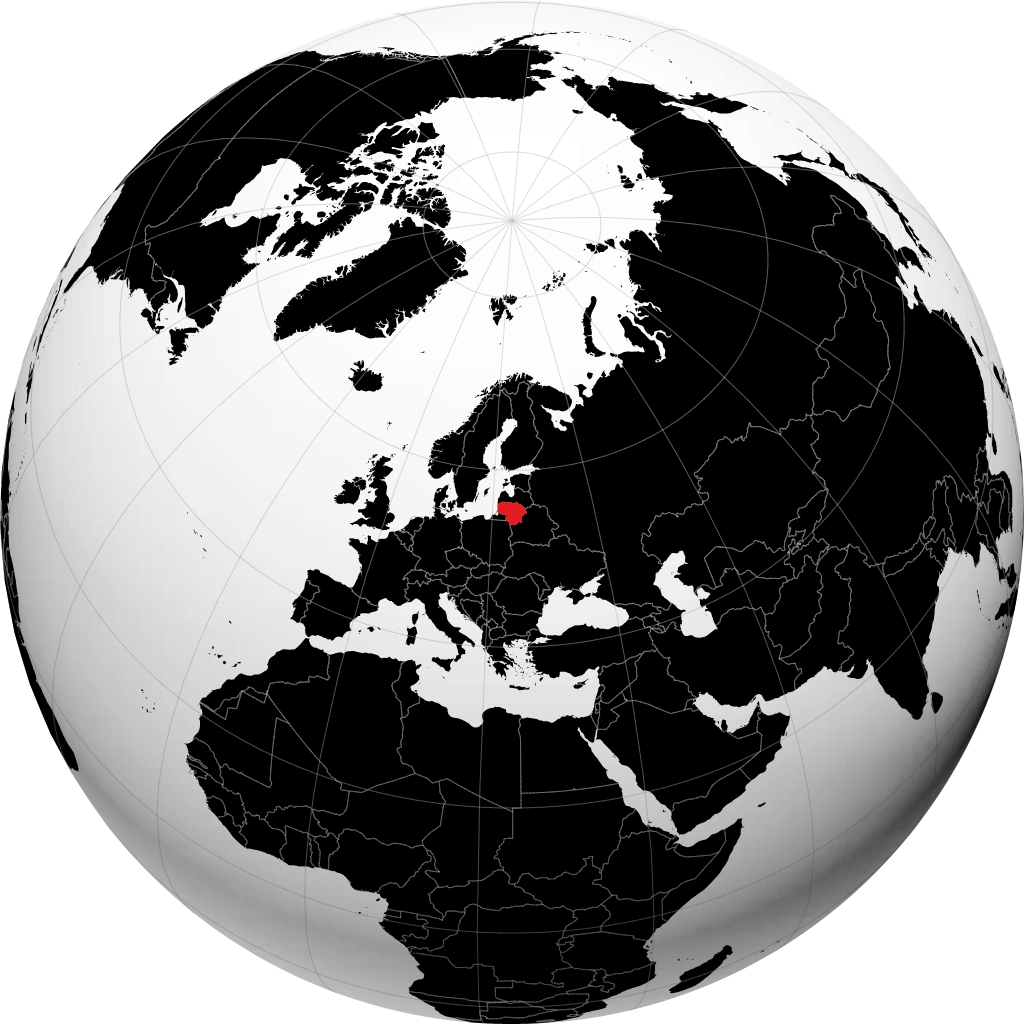 Lituania sul globo