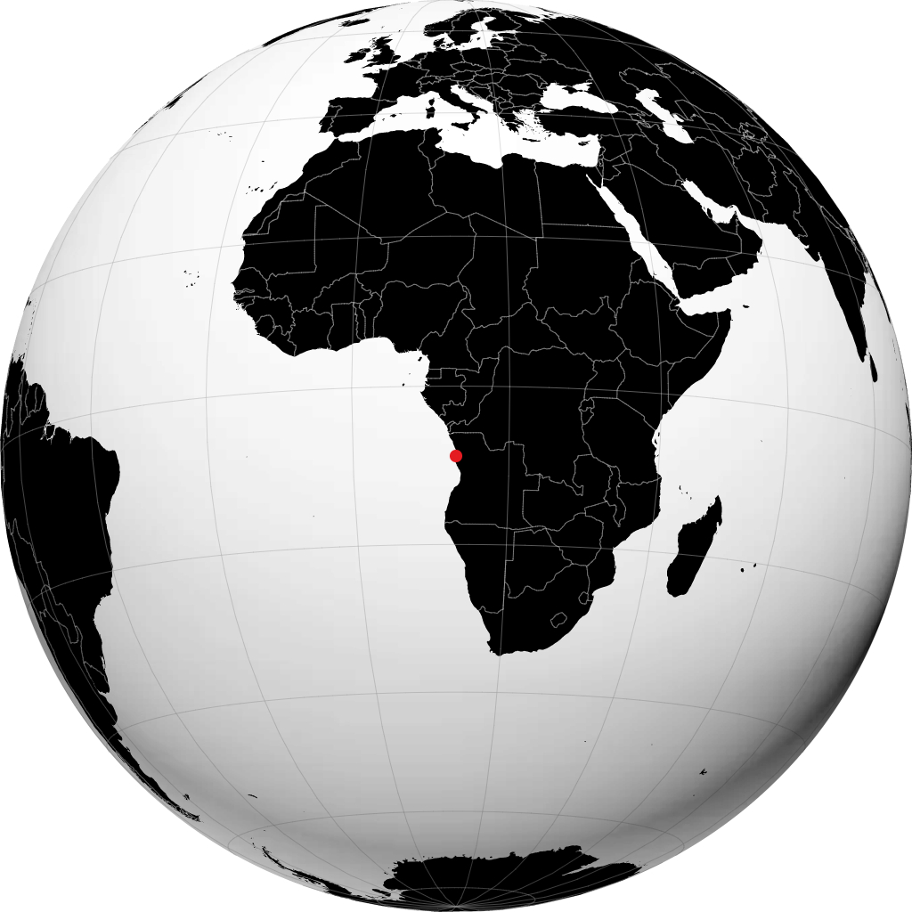 Luanda sul globo