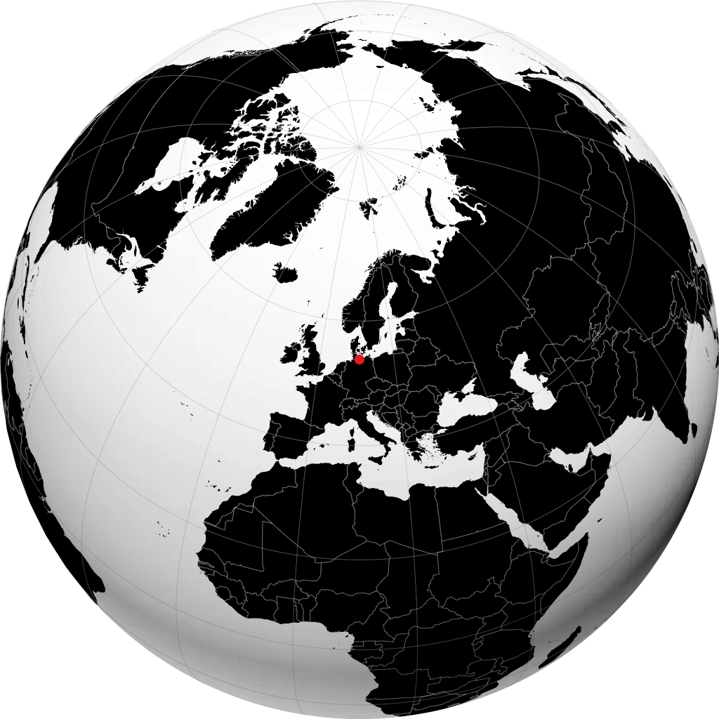 Lübeck sul globo