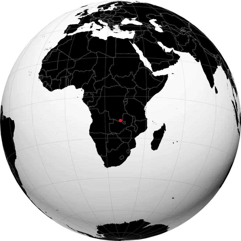 Lubumbashi sul globo