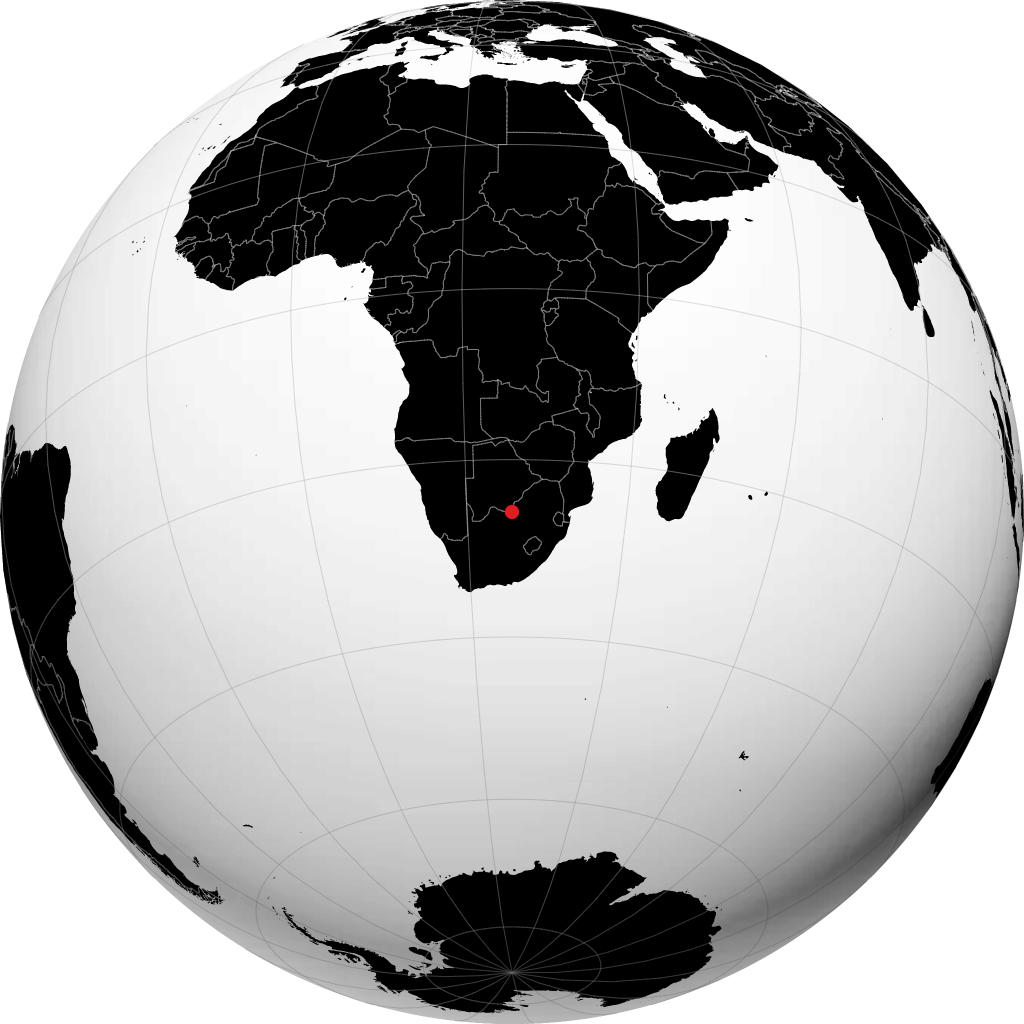 Mafikeng sul globo