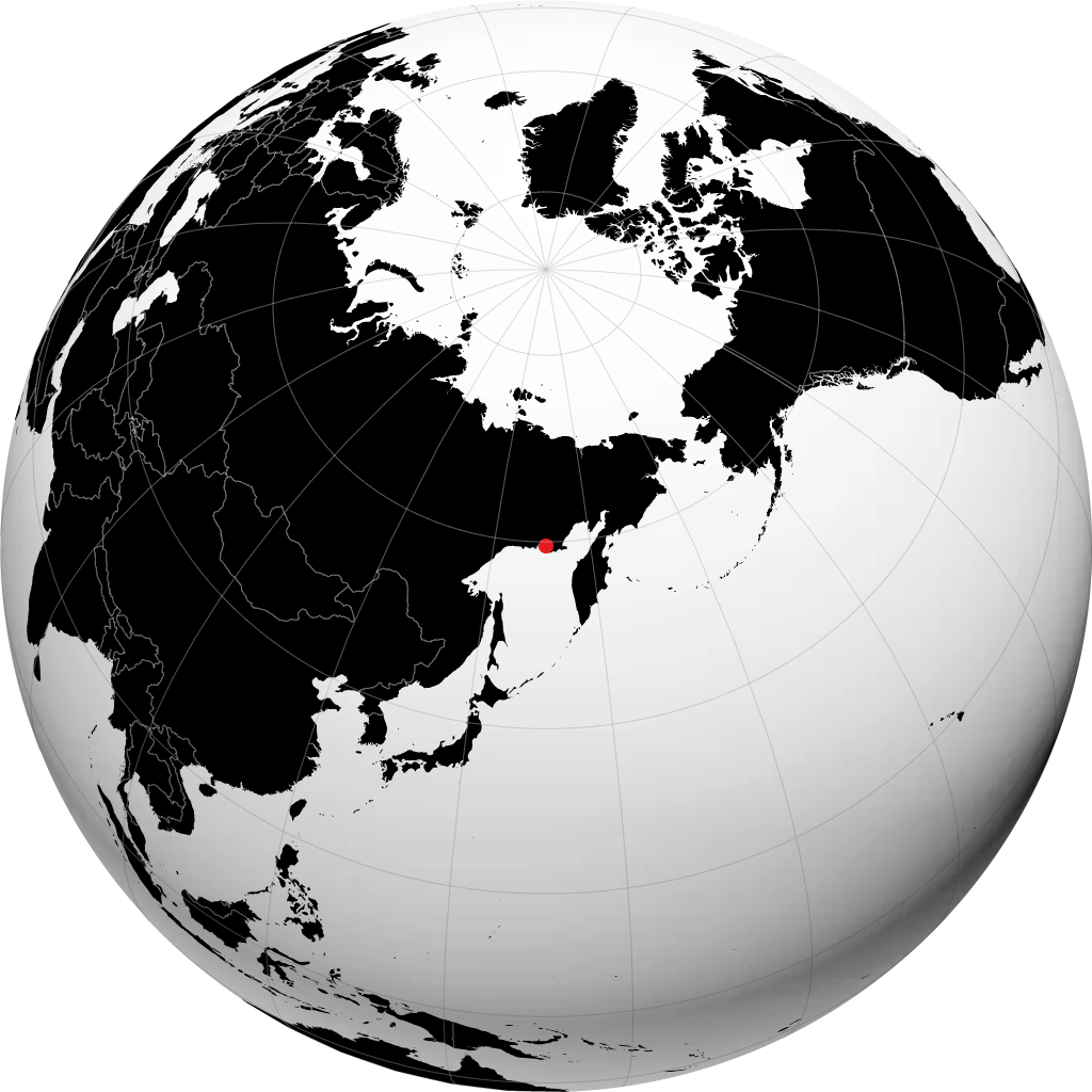 Magadan sul globo