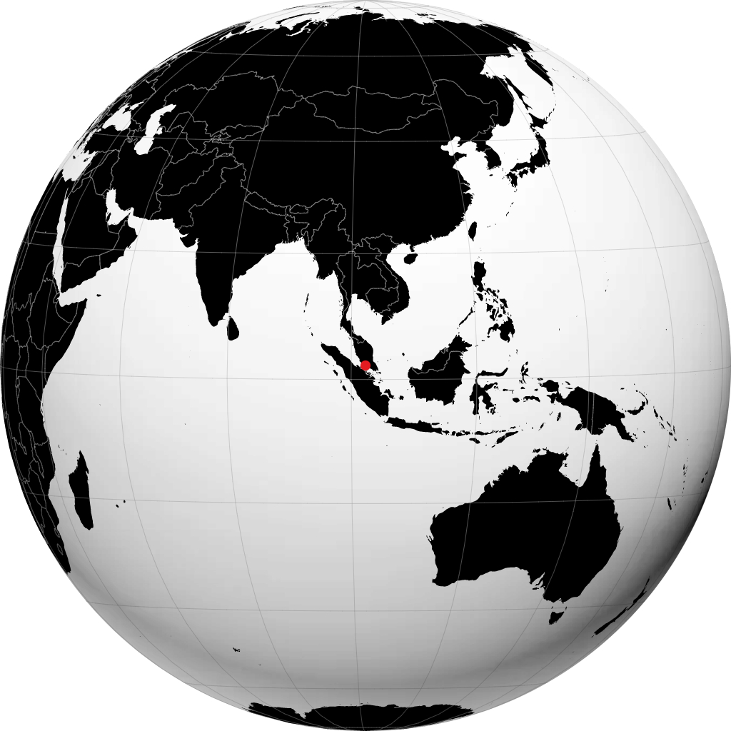 Malacca sul globo