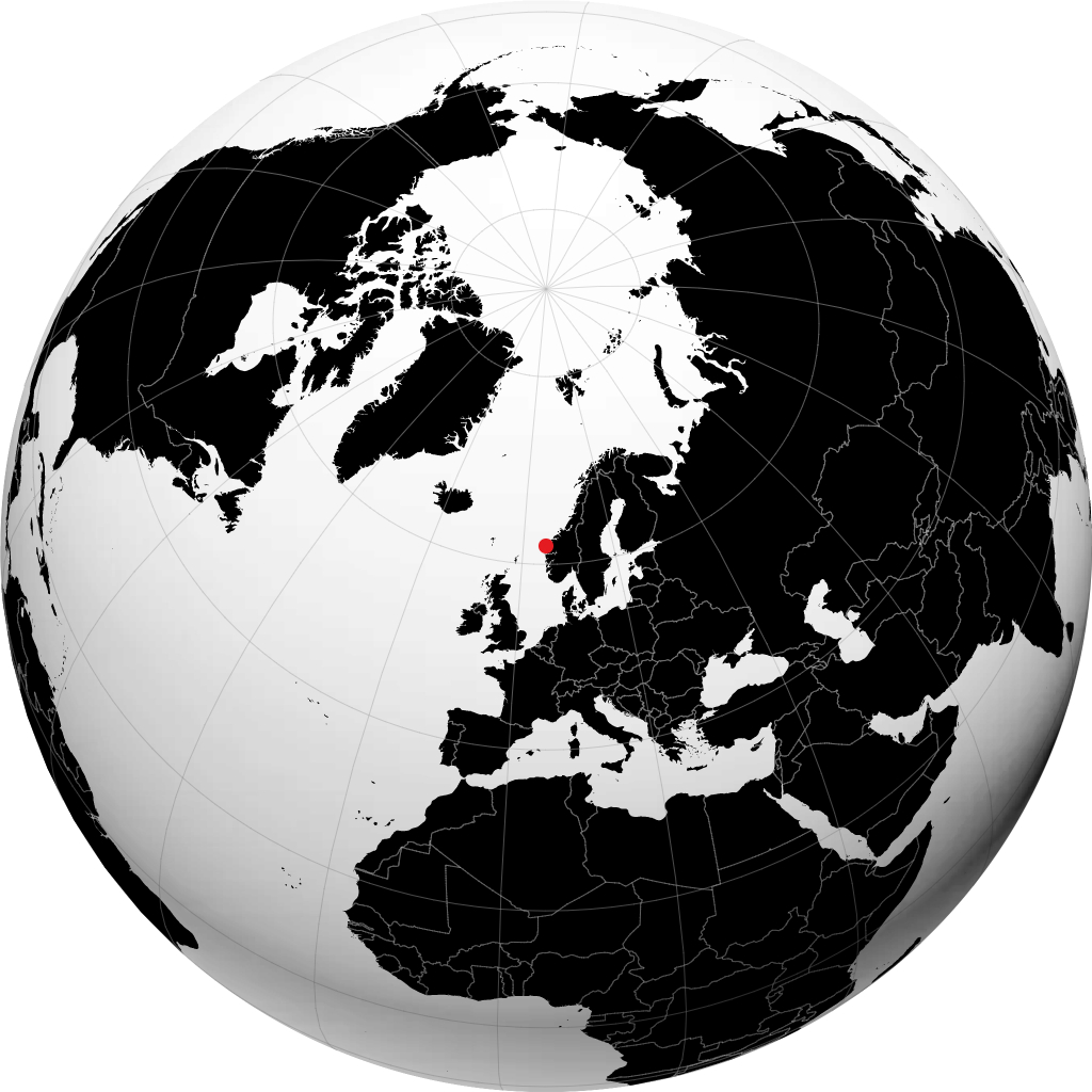 Måløy sul globo