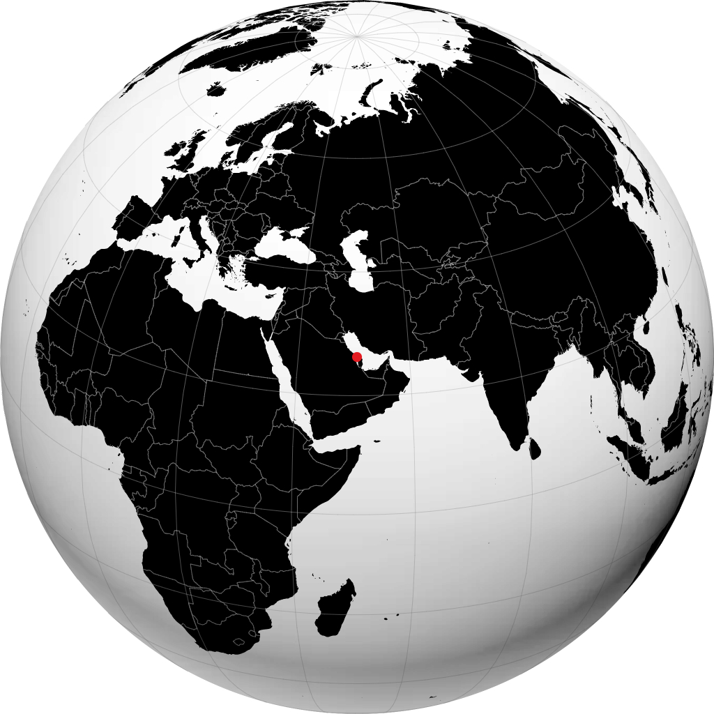 Manama sul globo