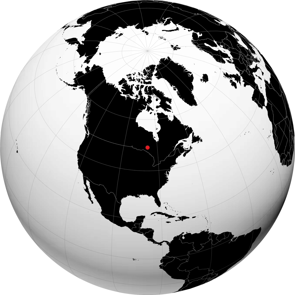 Manitouwadge sul globo
