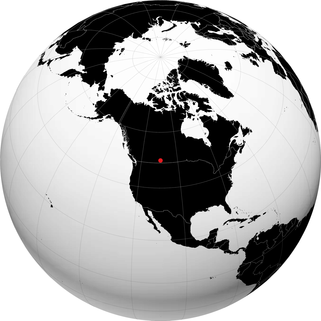 Maple Creek sul globo