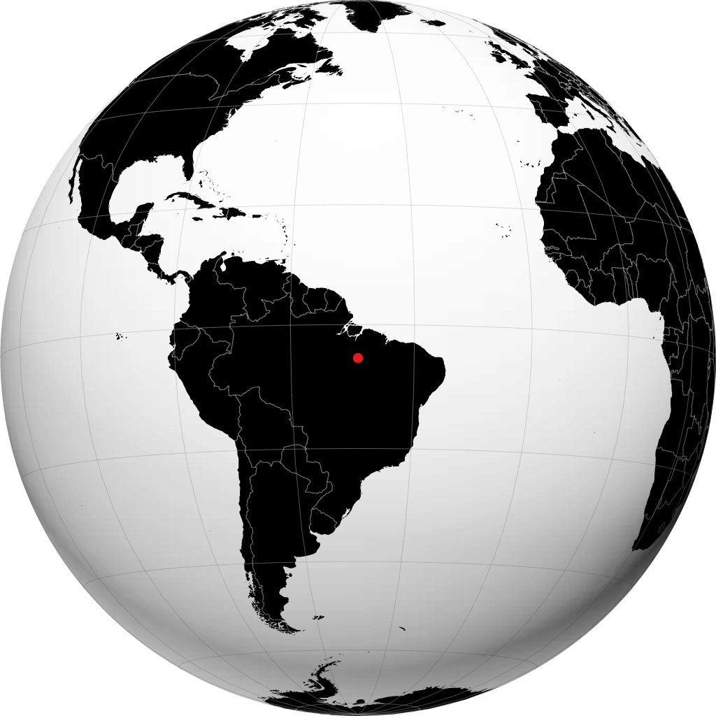 Marabá sul globo