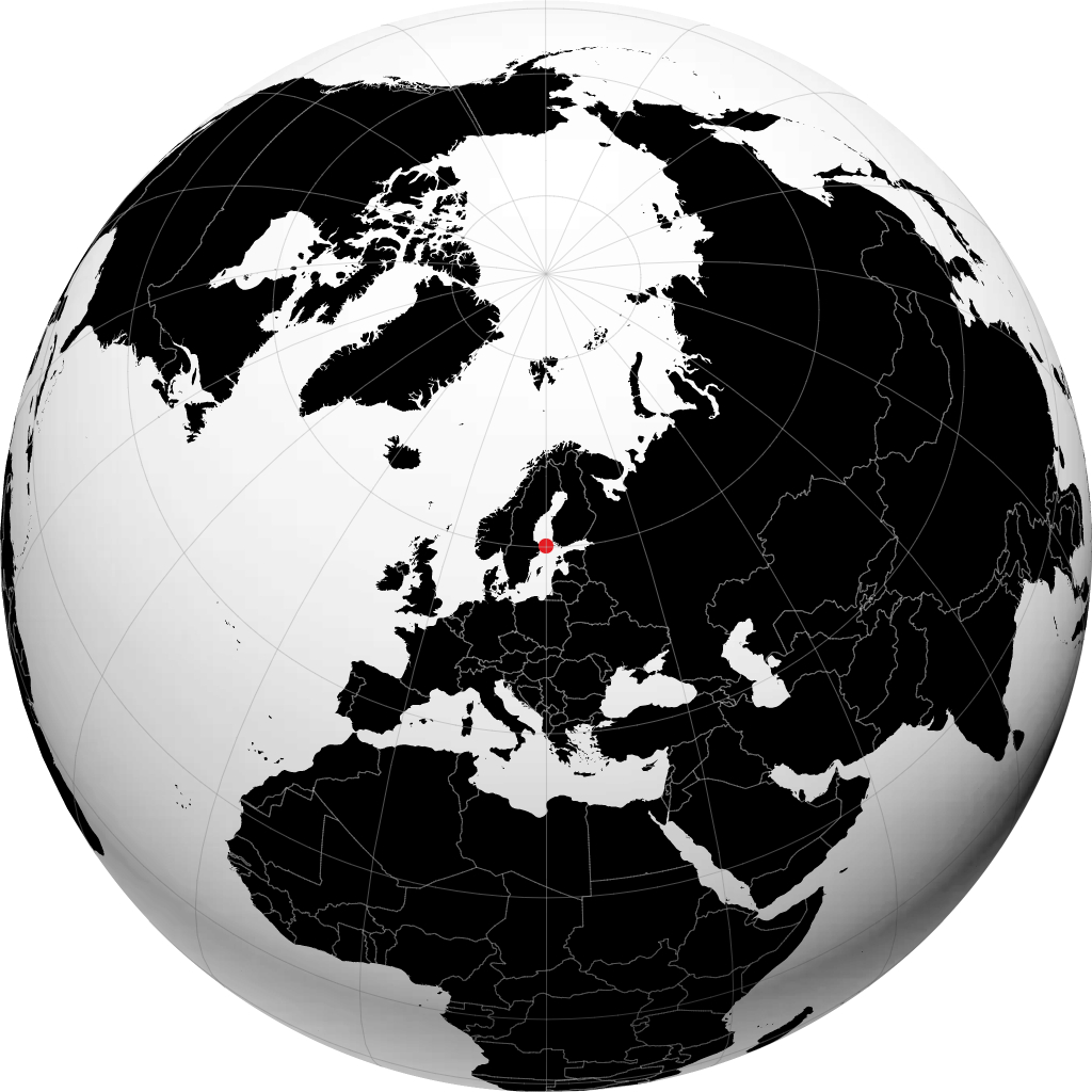 Mariehamn sul globo