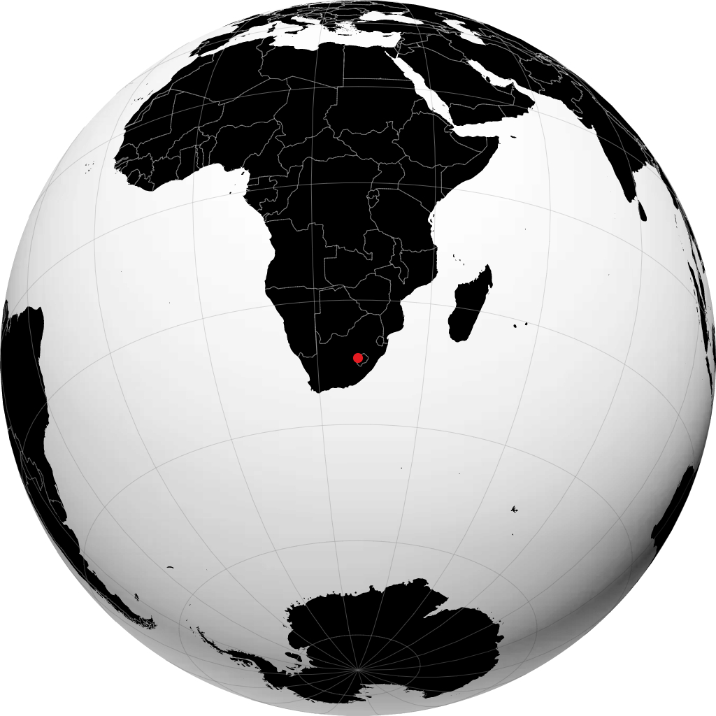 Maseru sul globo