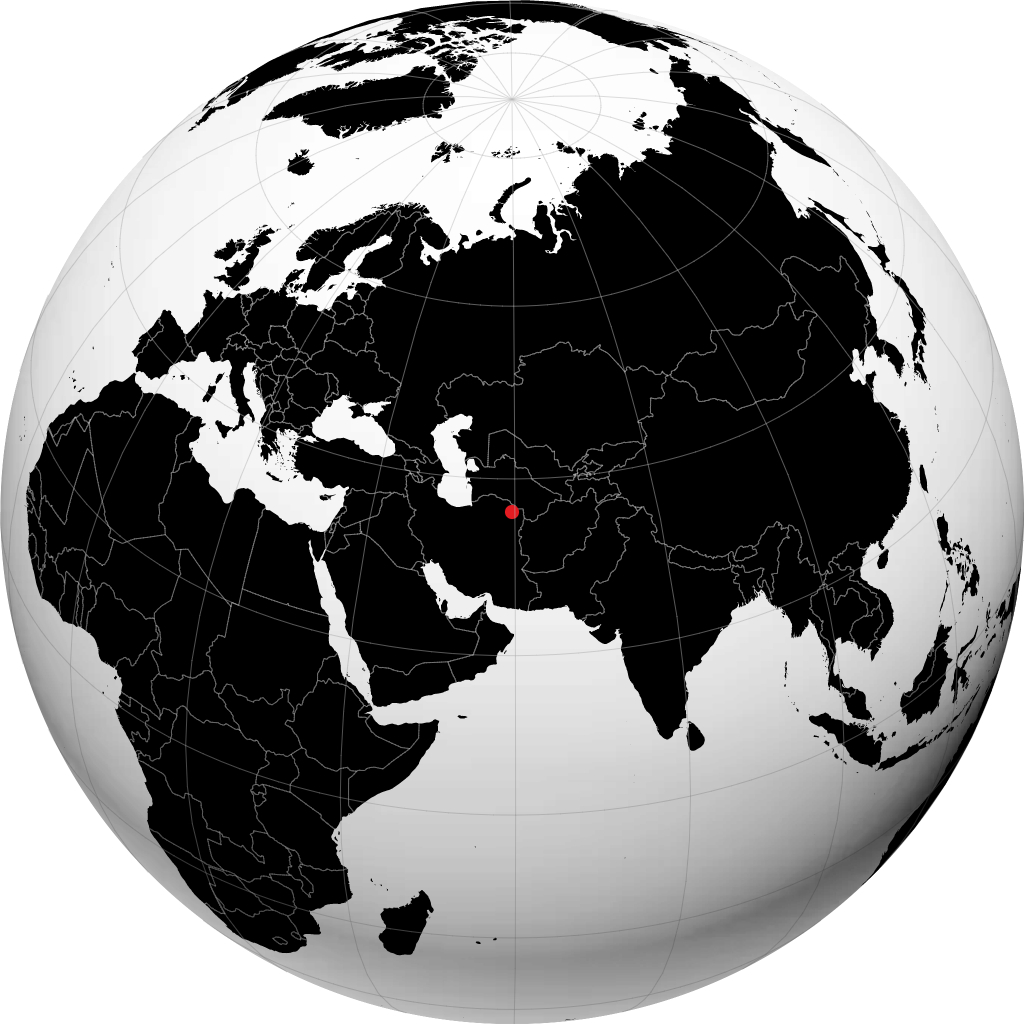 Mashhad sul globo