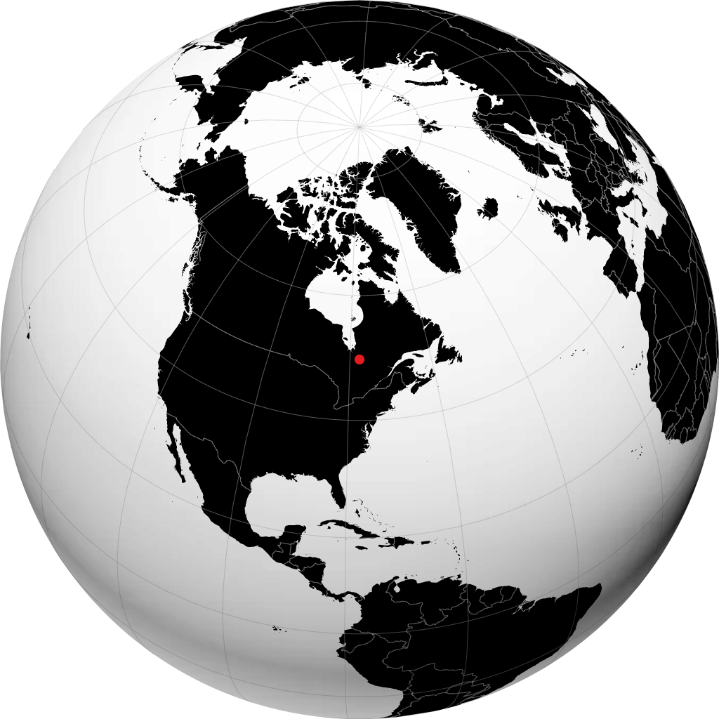 Matagami sul globo