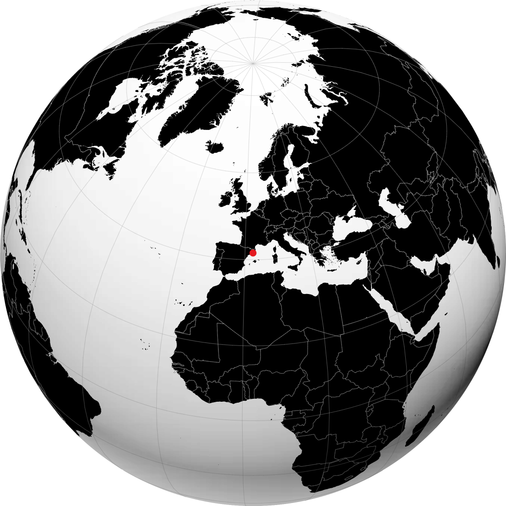 Mataró sul globo