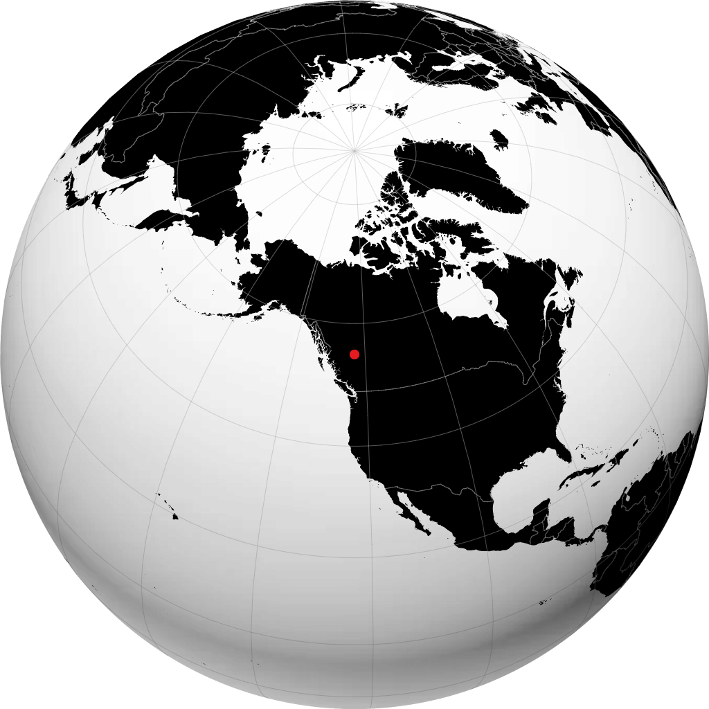 McLeod Lake sul globo