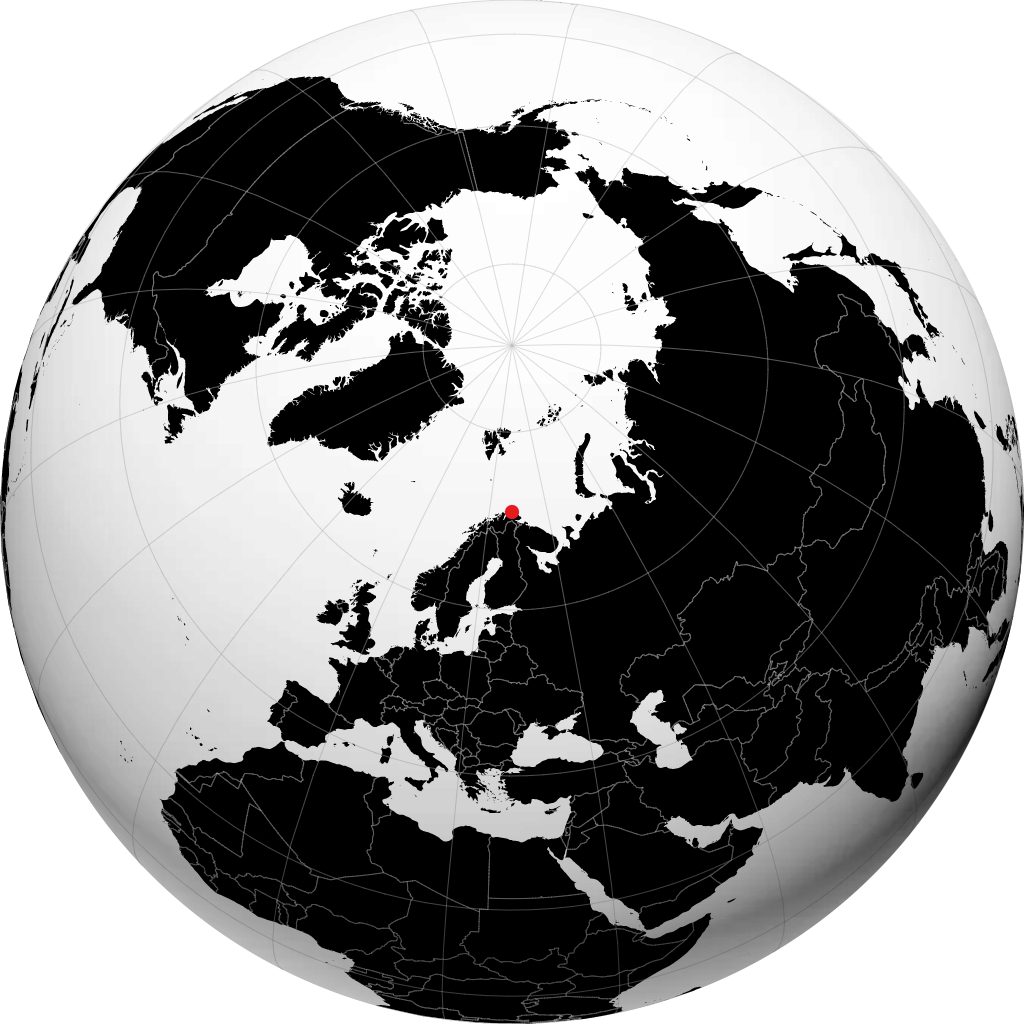 Mehamn sul globo