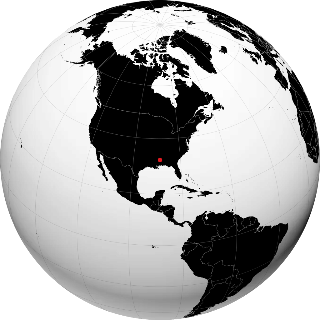 Meridian sul globo
